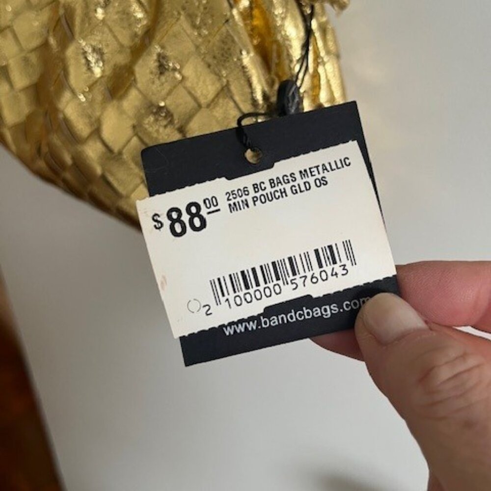 Metallic Gold Crossbody Pouch - Picture 9 of 15